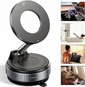 Magnetic Car Phone Holder with Strong Vacuum Suction Grip