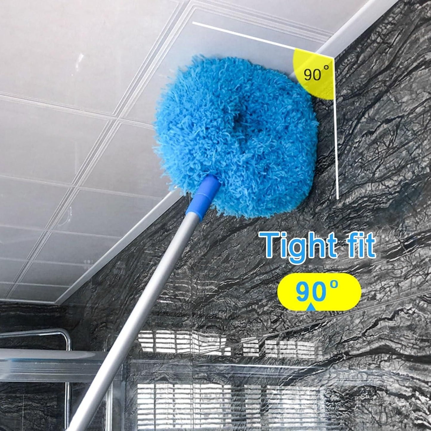 Washable Ceiling Fan Cleaner Duster – Extendable Microfiber Blade Cleaner for High Ceilings