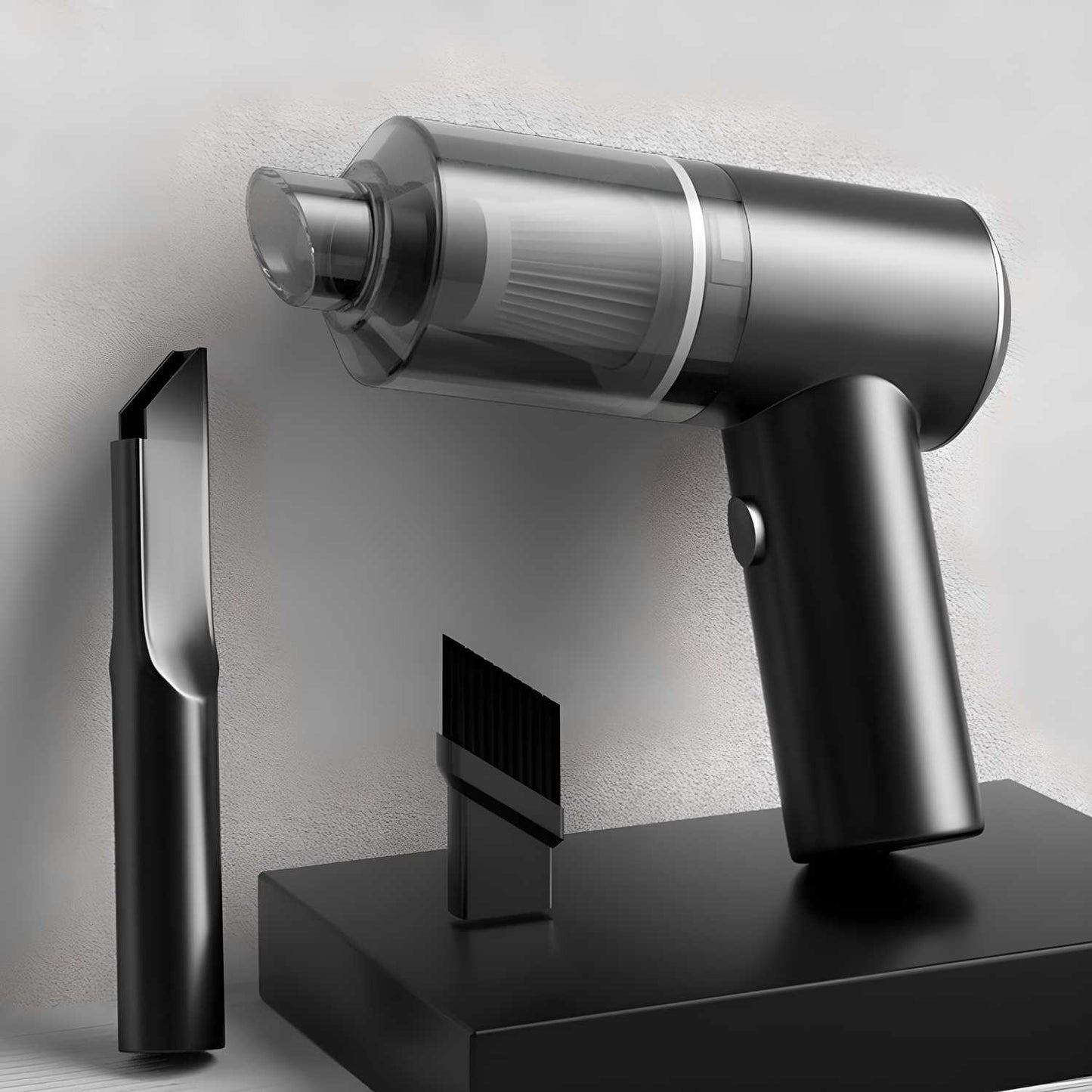 Handheld Wireless Rechargeable Vacuum Cleaner – 2-in-1 Cyclonic Suction & Air Duster with LED Light