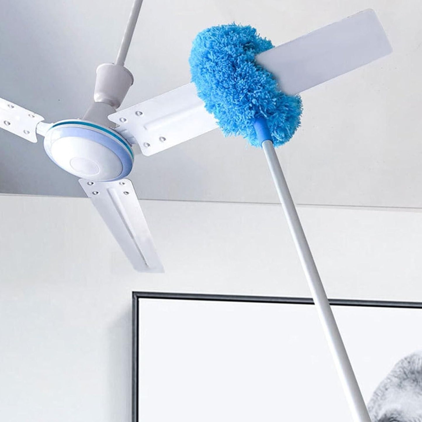 Washable Ceiling Fan Cleaner Duster – Extendable Microfiber Blade Cleaner for High Ceilings