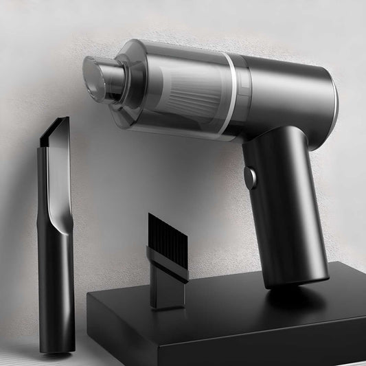 Handheld Wireless Rechargeable Vacuum Cleaner – 2-in-1 Cyclonic Suction & Air Duster with LED Light